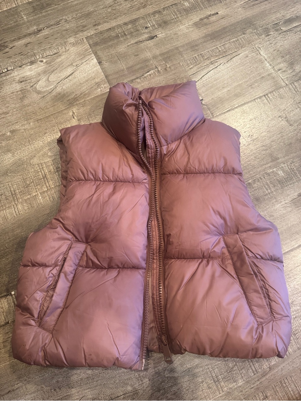 H&M Kids Puffer Vest - Mauve Pink Sleeveless Jacket - New